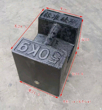 Einführung der Waage 500 kg Standardgewichte