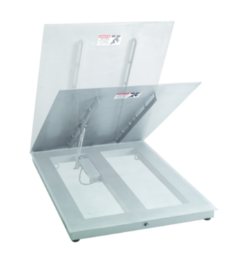 PFA579lift-D1500A Edelstahl-Bodenwaage für effiziente Reinigung und Wartung