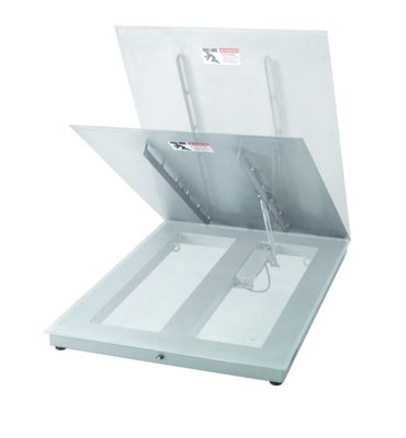 PFA579lift-DS1500A Robuste Industrie-Bodenwaage mit klappbarer Ladeplatte für einfache Lagerung